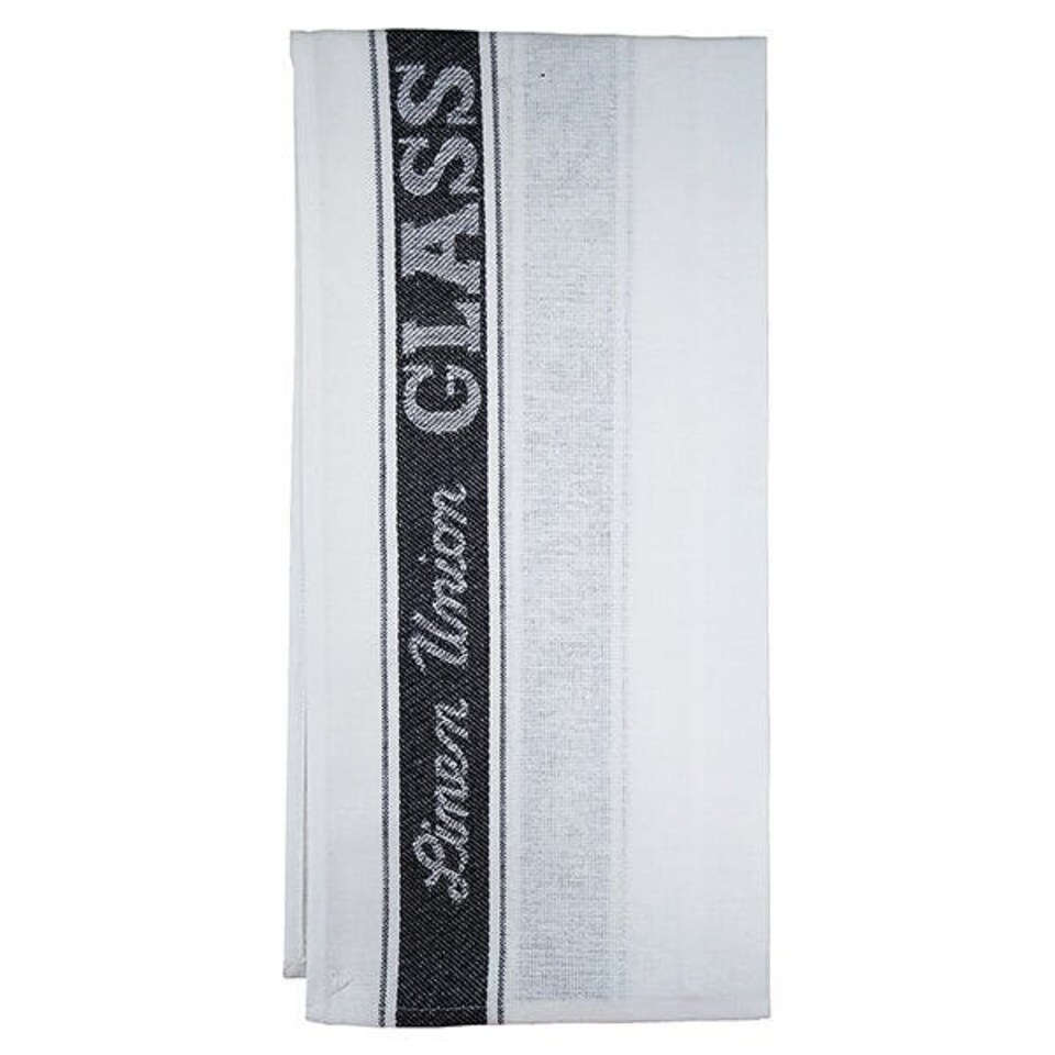 Le Chateau Linen Union 50 x 70cm Glass Cloth Black