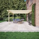 image 2 of Wall Mounted Double Garden Pergola - Wood - L360 x W480 x H270 cm - Light Green
