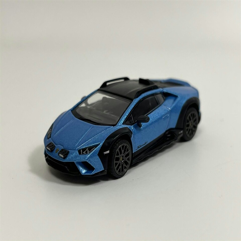 image 1 of Lamborghini Huracan Sterrato Blue Aegir RHD 1:64 Scale Mini GT MGT00807R