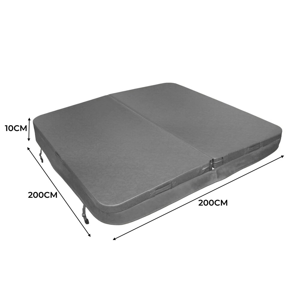 image 1 of 2m Hot Tub Spa Cover - Grey Grey