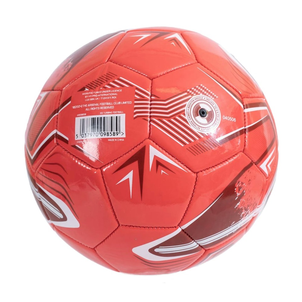 image 1 of Arsenal FC Turbine Print Training Ball - Red/Blue - One Size Red