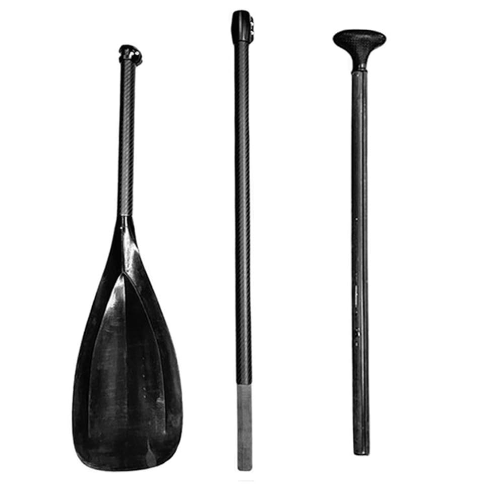 image 1 of Riding not Hiding Carbon Nylon 3-Piece Paddle | Black | Midi