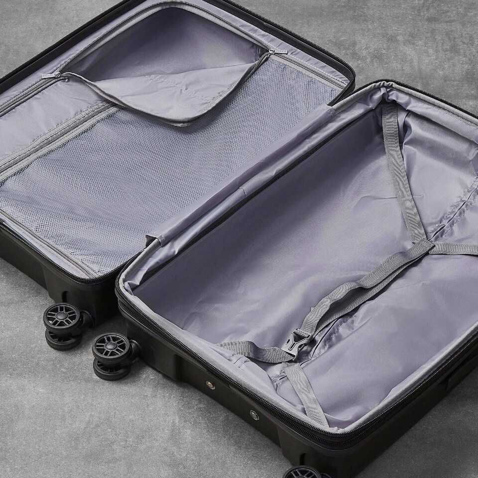 image 1 of Rock Palma 3pc Set Suitcases Black