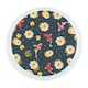 image 1 of Koi Fish Pond Round Worktop Protector - Textured Glass Chopping Board