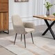 image 4 of Set of 2 Carrara Fabric Dining Chairs - Brown