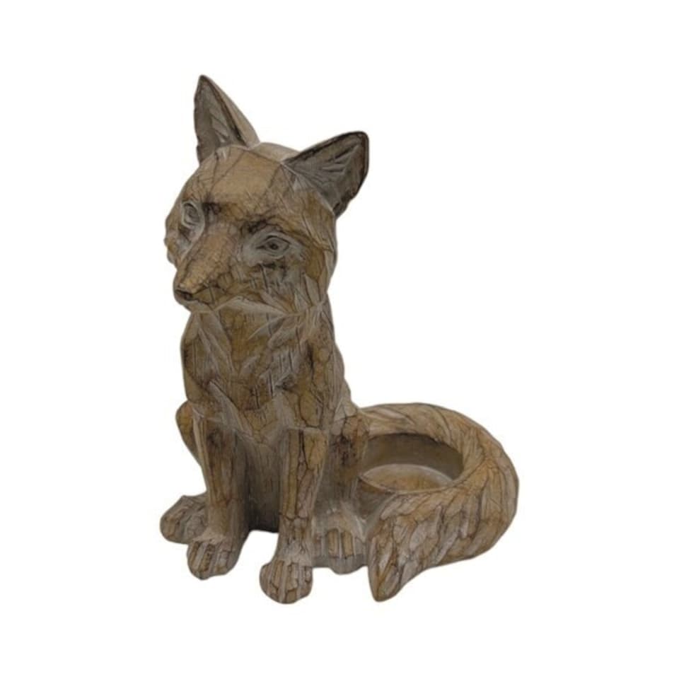 Straits Fox Tealight Holder | Brown | 1