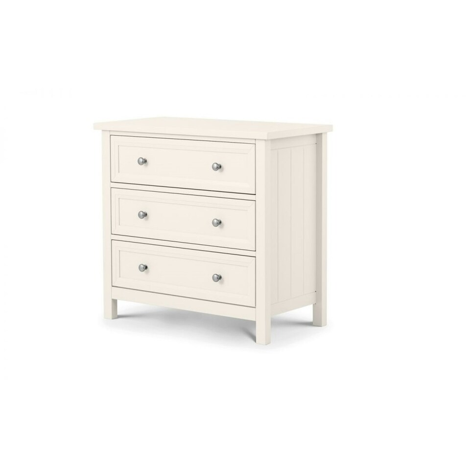 image 1 of Premier Surf White 3 Drawers Chest