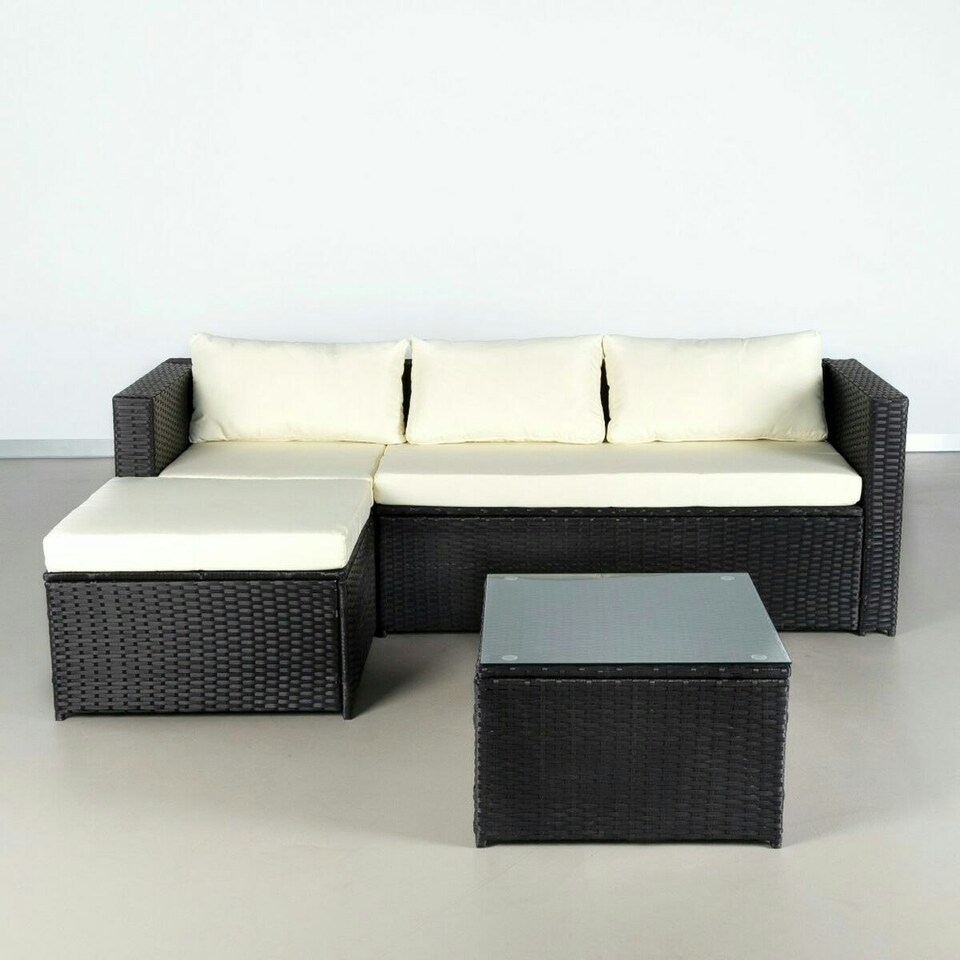 image 1 of Sofa and table set Aktive 3-Seater Sofa Side table 125 x 67 x 64 cm