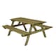 image 1 of Charles Bentley British Made Superior Wooden Rectangular Picnic Table FCS Certified