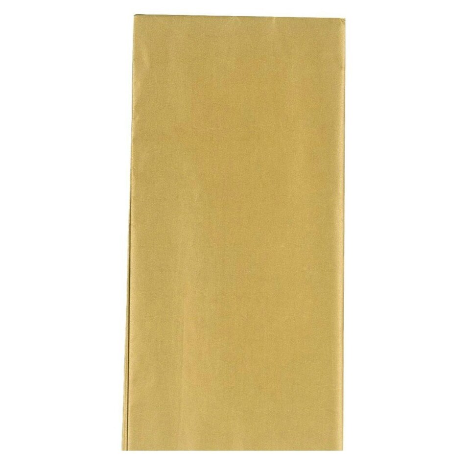 image 1 of Gold Metallic Crepe Paper Folded 1.5m x 50cm