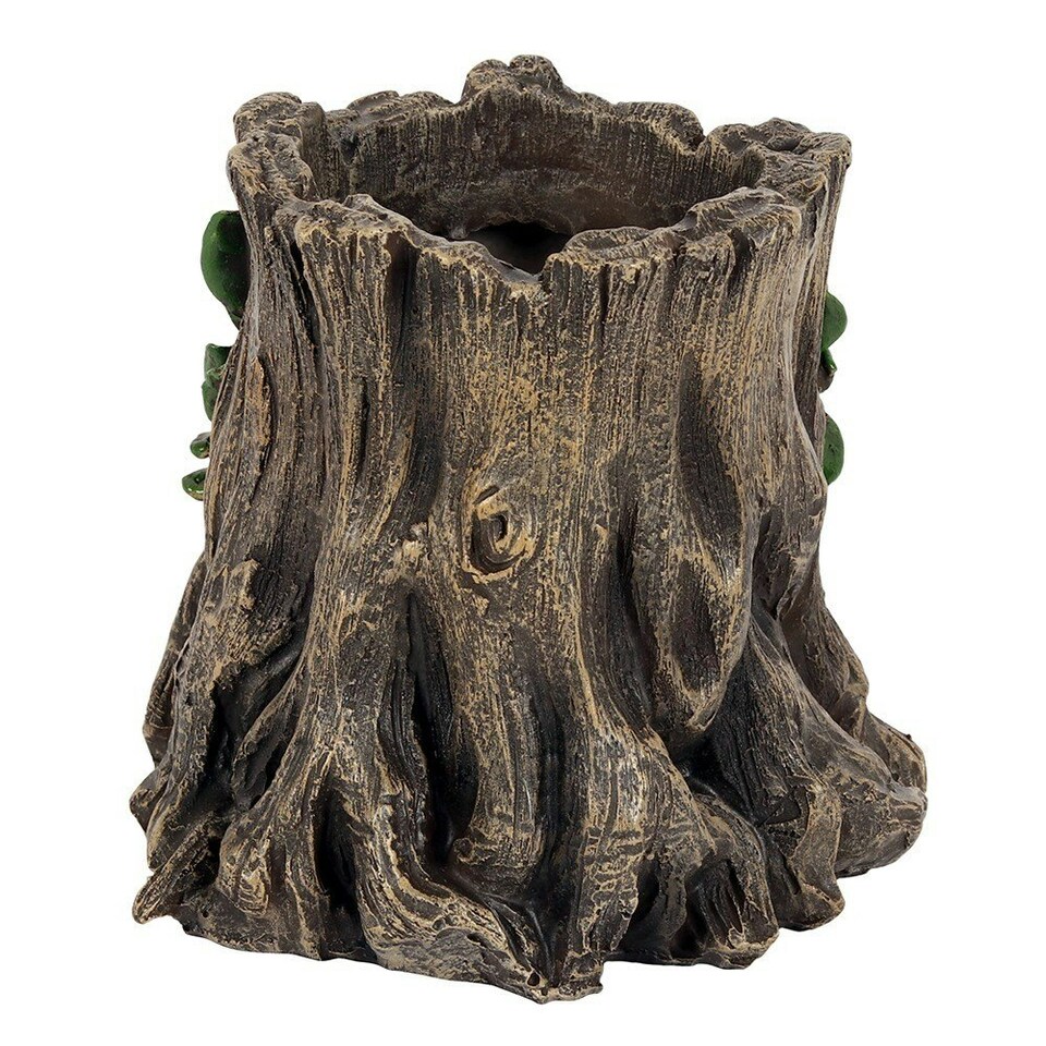 image 1 of Something Different The Green Goddess Plant Pot - Brown/Evergreen - One Size