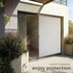 image 7 of Vertical Awning Eloise - installation materials included, retractable, UV blocking | Grey | light grey | 120 x 250 cm | 1
