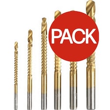 SupaTool Drill Bit Set (Pack of 6) - Gold - One Size