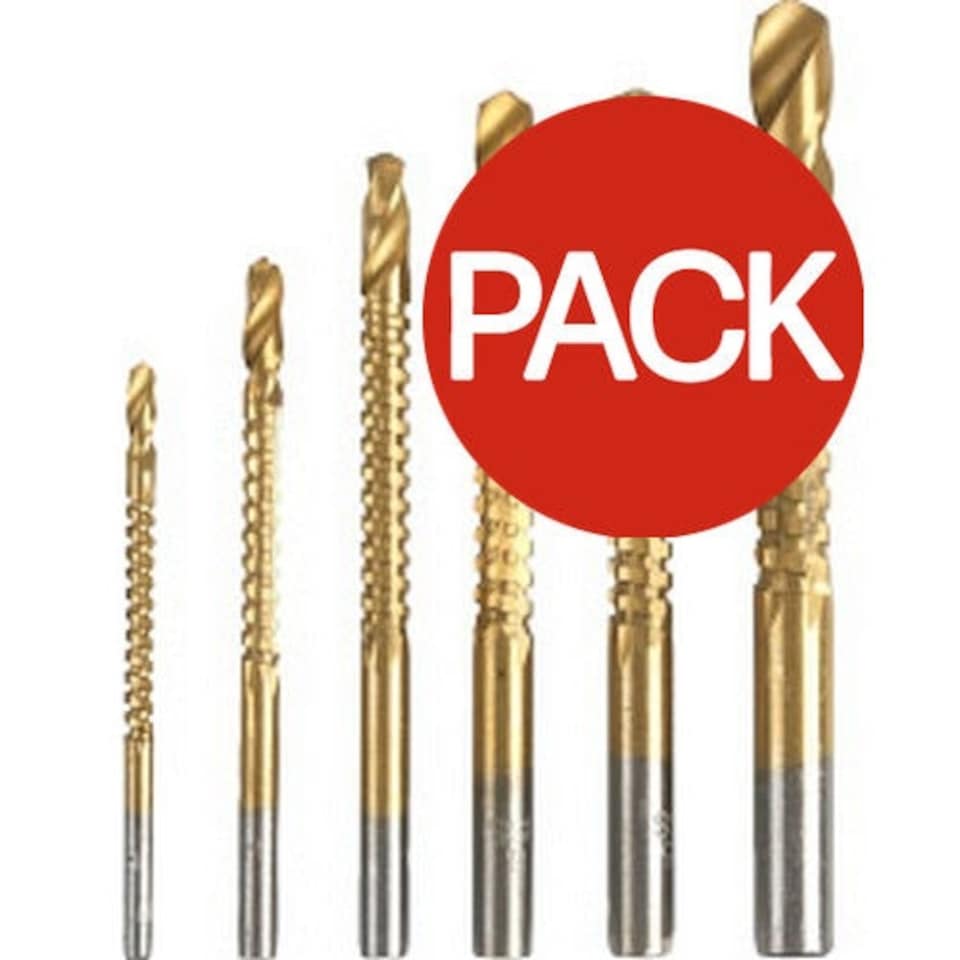 SupaTool Drill Bit Set (Pack of 6) - Gold - One Size