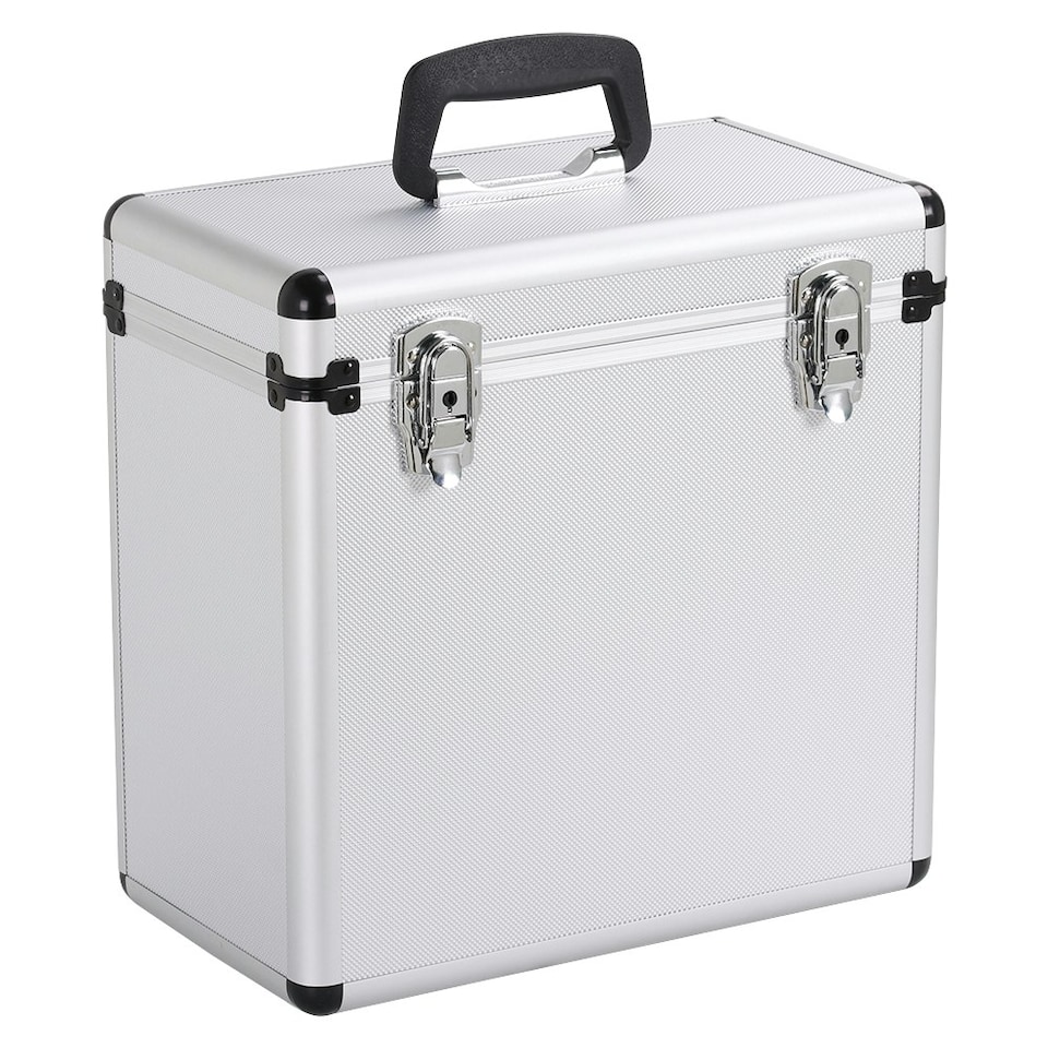 image 1 of Yaheetech Vinyl Storage Case with Lockable Latches