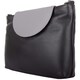 image 3 of Multi-Colour Genuine Leather Cross Body / Shoulder Bag Black | Black/Grey