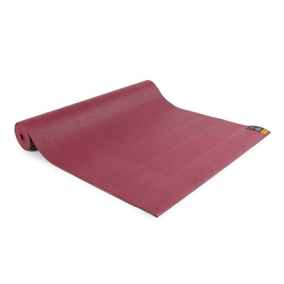 image 1 of Fitness Mad Warrior II Yoga Mat - Burgundy - One Size