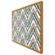 image 5 of Coloured geometric zig zag (Picture Frame) White | XS