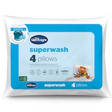 Silentnight Superwash Bed Pillows, Hypoallergenic, Medium Support, 4 Pack