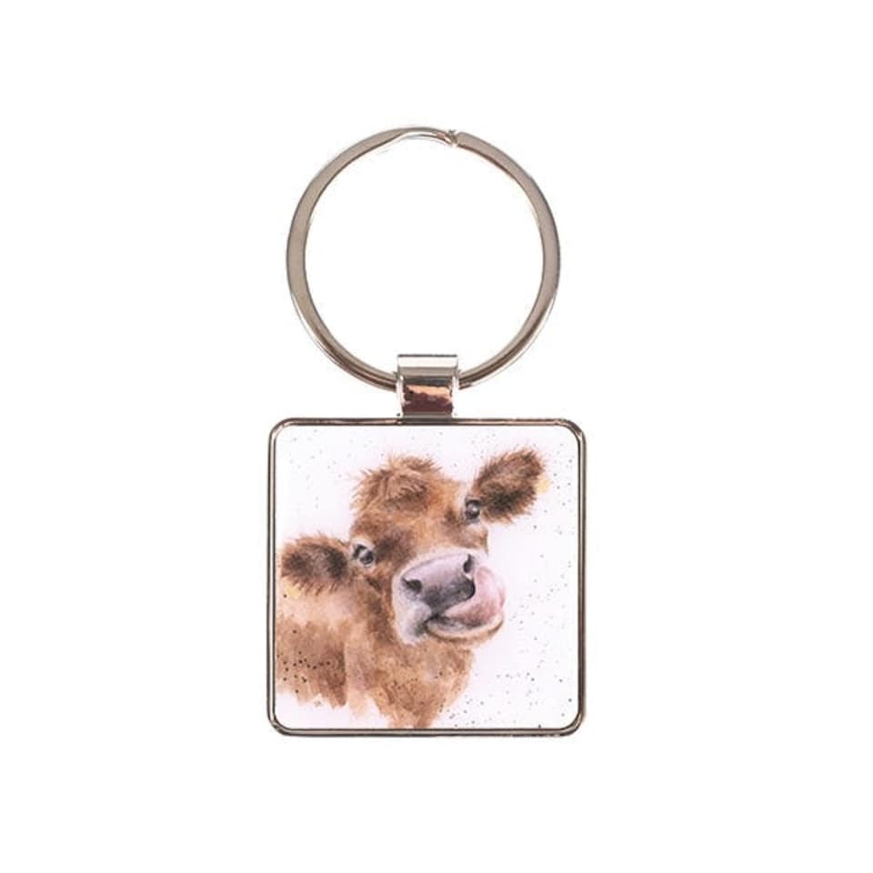 Wrendale Designs 'Moooo' Cow Keyring