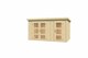 image 2 of Zambezi XL-Log Cabin, Wooden Garden Room, Timber Summerhouse, Home Office - L400 x W259.7 x H210.9 cm Brown