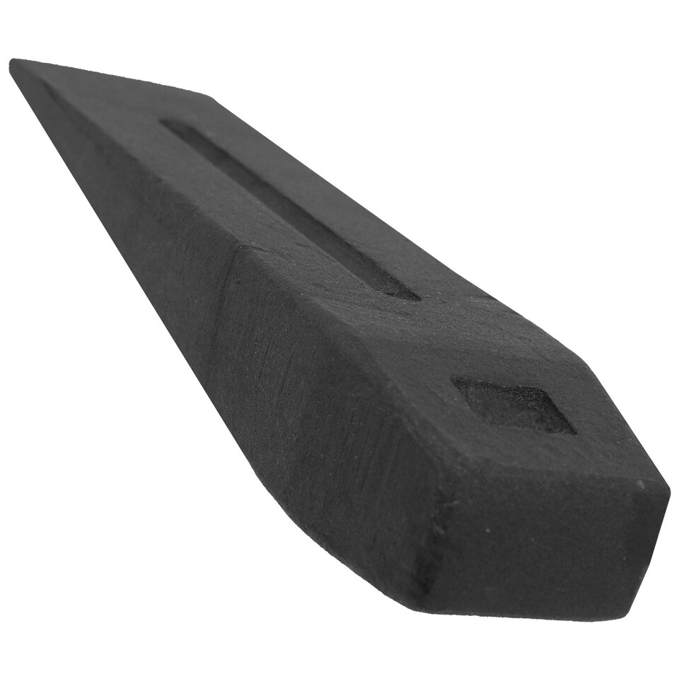 image 1 of SPARES2GO Log Splitter Blade Sharpener Kit 2.5KG 10" Wood Splitting Timber Chisel Wedges + Drill Attachment