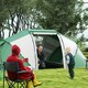 image 2 of Outsunny 4-6 Persons Camping Tent Dome Family Travel Group Hiking Room Fishing Green | Green and White