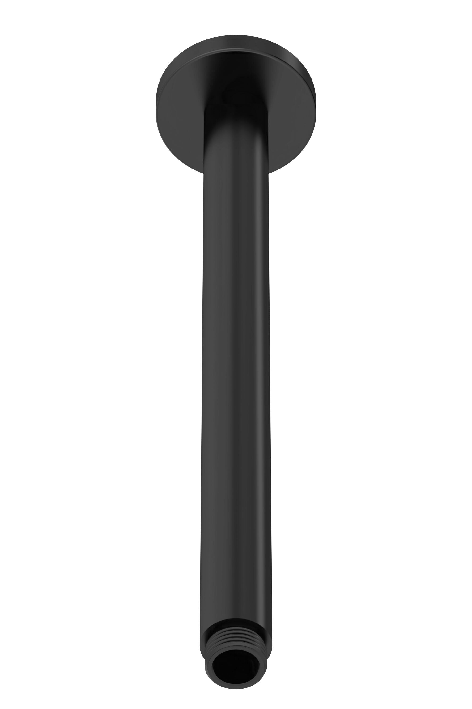 Balterley Modern Round Ceiling Mount Shower Arm Easy To Install Black Matt Black 1