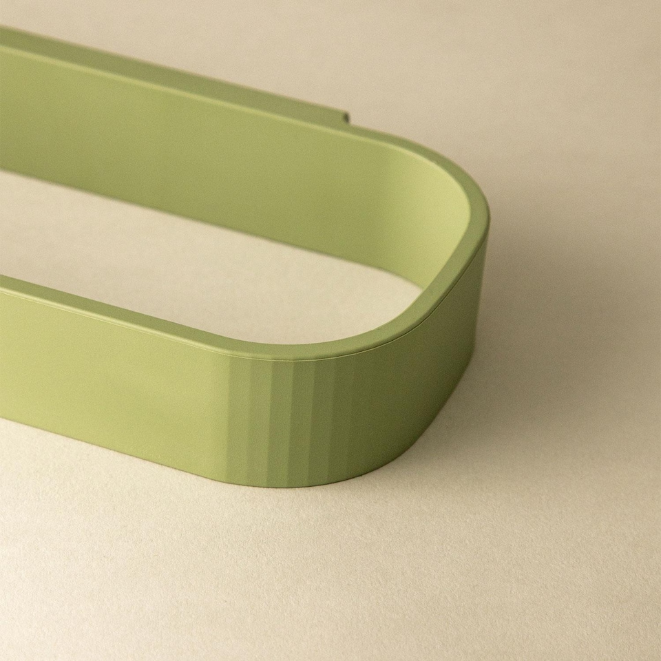 image 1 of COSMIC Towel ring 24cm, Wall Mounted Sand grey, Compatible with ALIFE Collection