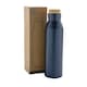 image 3 of XD Collection Gaia Recycled Stainless Steel Vacuum Insulated 600ml Water Bottle - Blue - One Size | Blue | One Size
