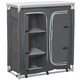 image 1 of Outsunny Outdoor Aluminum 3-shelf Camping Cupboard Kitchen Station Cook Table