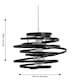 image 5 of Black Metal Swirl Easy Fit Light Shade | Black | Medium | 1