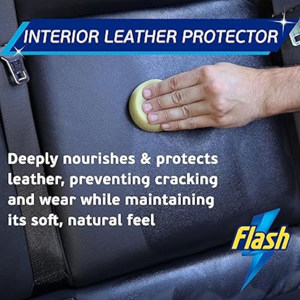 image 1 of Flash Car Care Leather Protector Spray 3 x 500ml