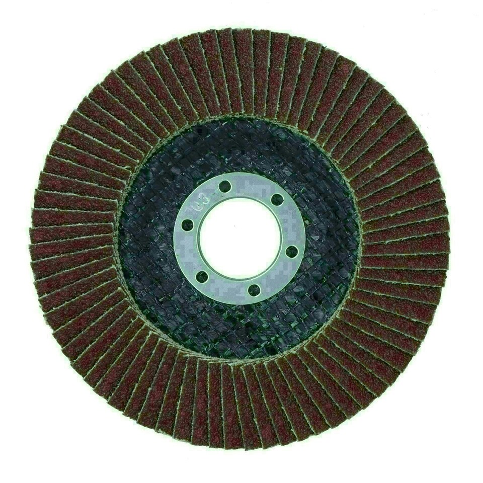 image 1 of 50 x Flap Discs 80 Grit Angle Grinder 4.5" (115mm) Flat Sanding Grinding AU014
