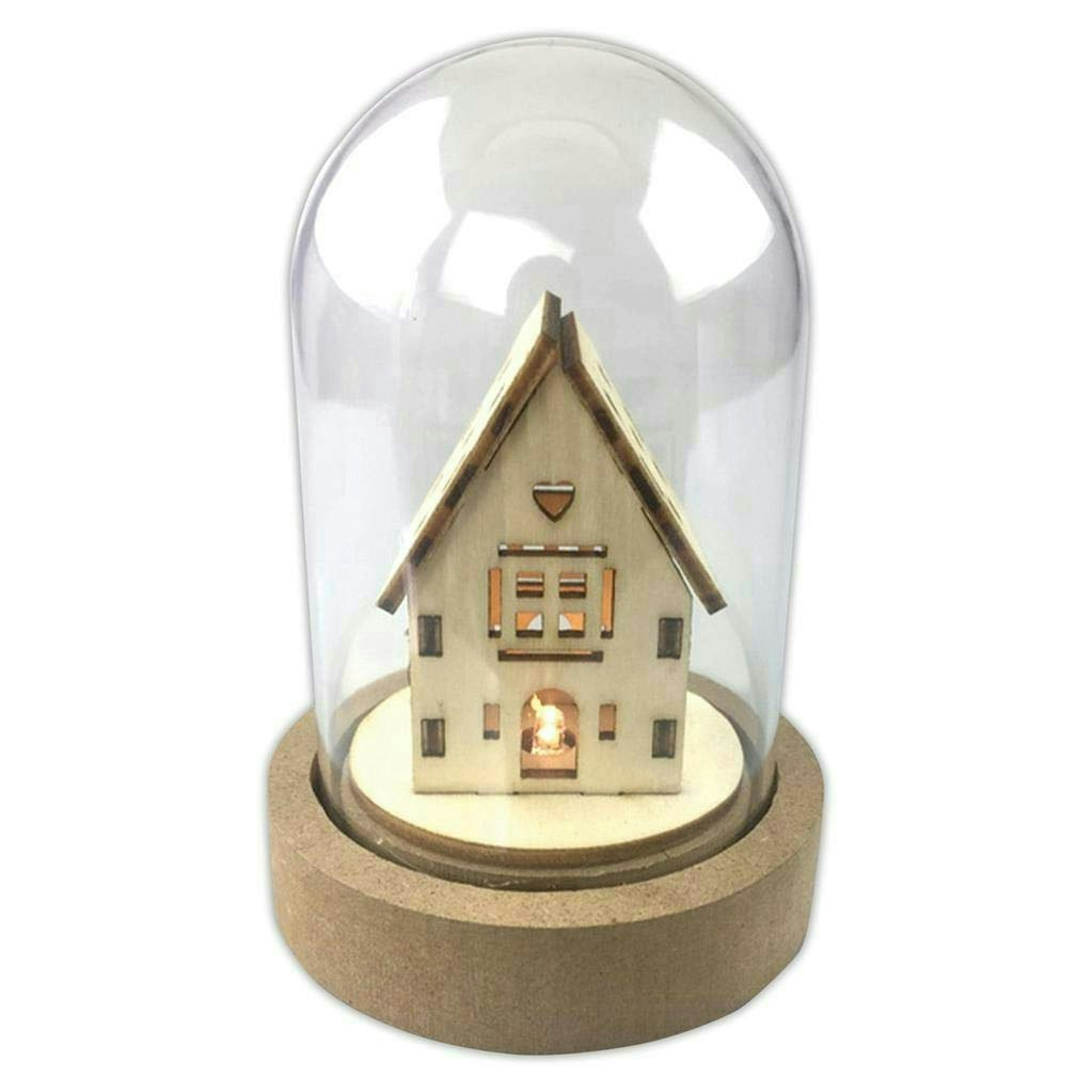 Papermania LED Cloche - House
