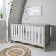 image 2 of Tutti Bambini Modena 3 in 1 Cot bed - Grey Ash/White