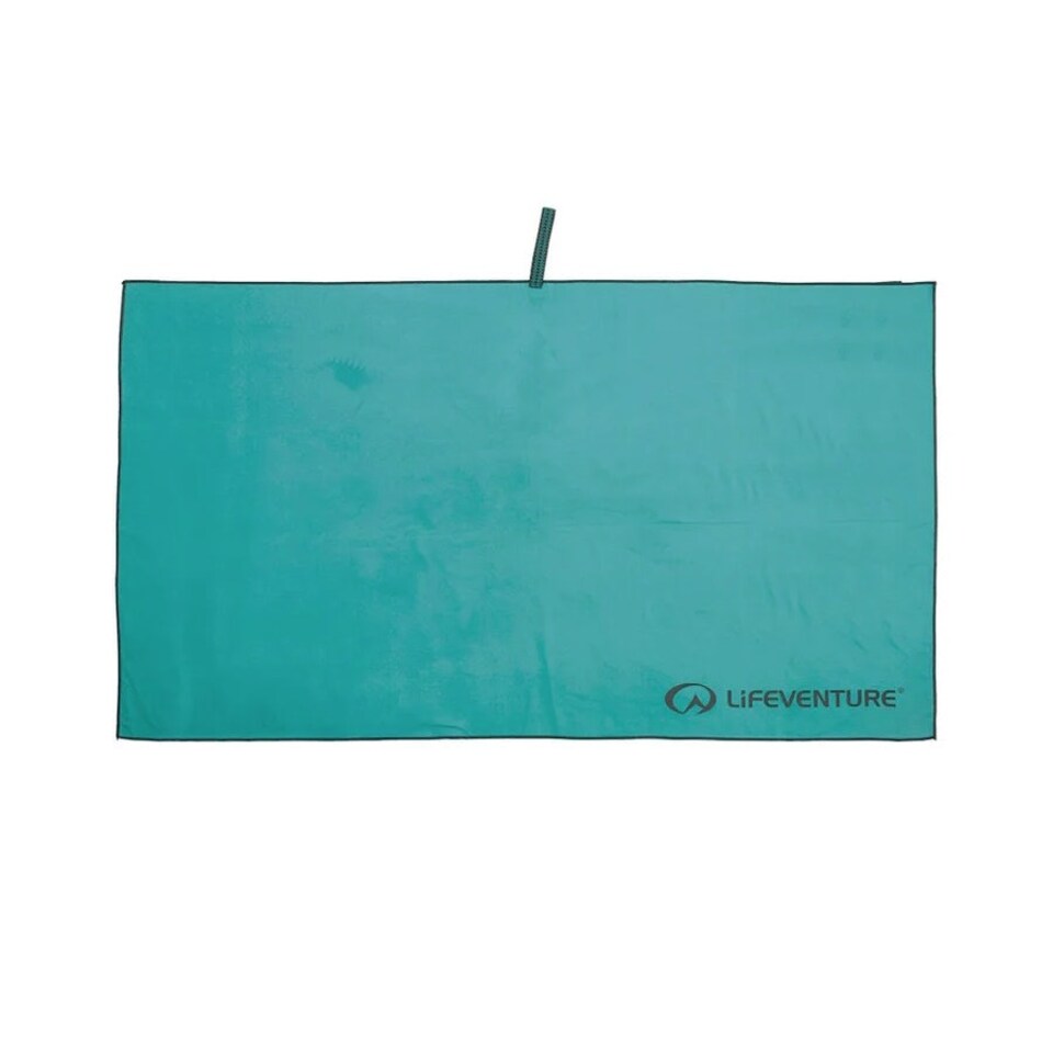 image 1 of Lifeventure Compact Travel Towel 130 x 75cm - Teal Green