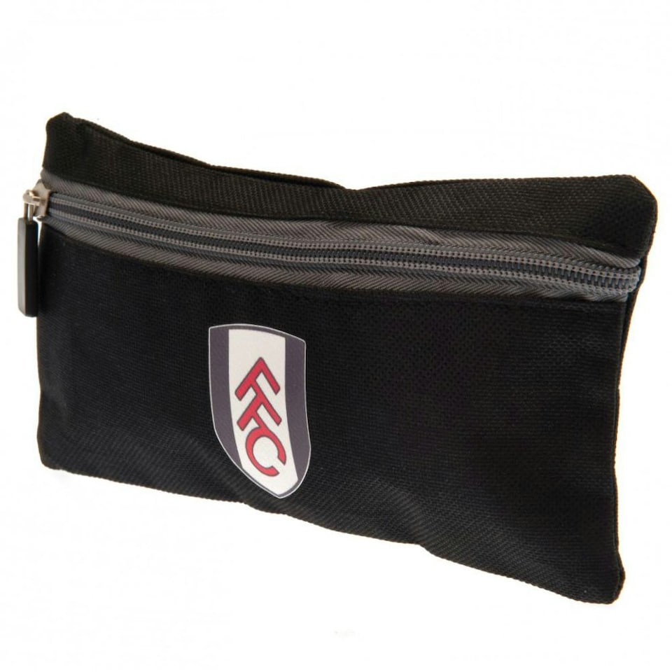 image 1 of Fulham FC Crest Pencil Case - Black - One Size