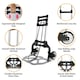 image 5 of Yaheetech Aluminum Hand Trolley Black