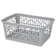 image 2 of 2 x Multipurpose Cool Grey Large Handy Plastic Storage Baskets For Home & Office Grey