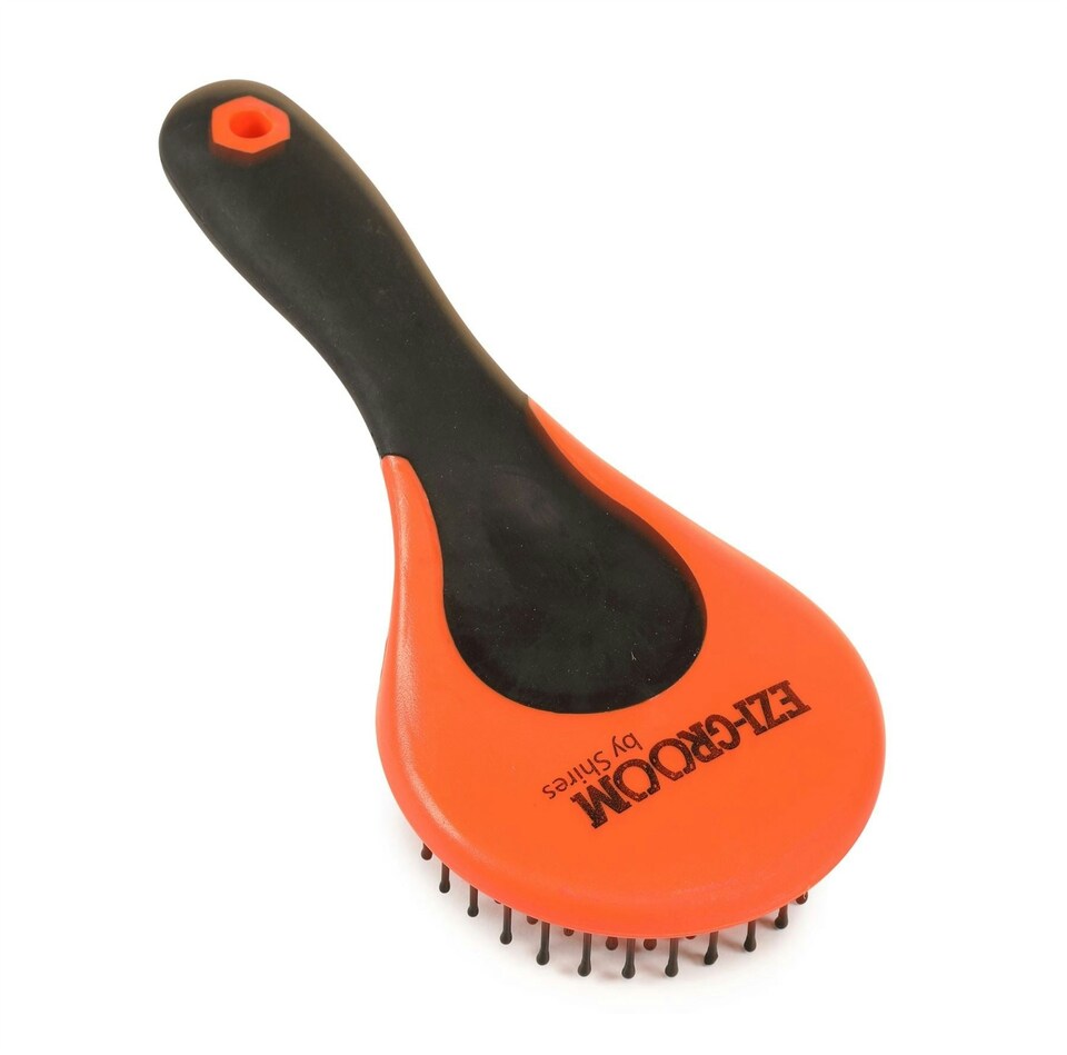 image 1 of Shires Ezi-Groom Grip Mane & Tail Brush Green | One Size