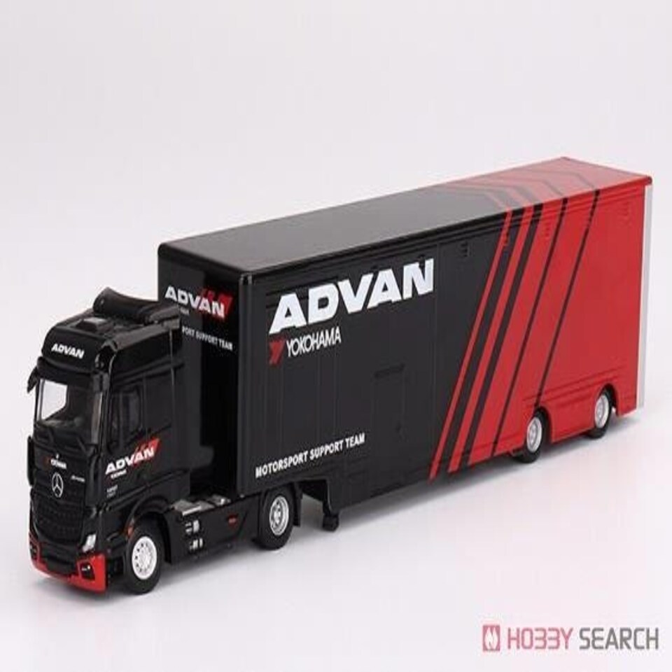 image 1 of Mercedes Benz Actros With Racing Transporter Advan RHD 1:64 Scale MGT00741R