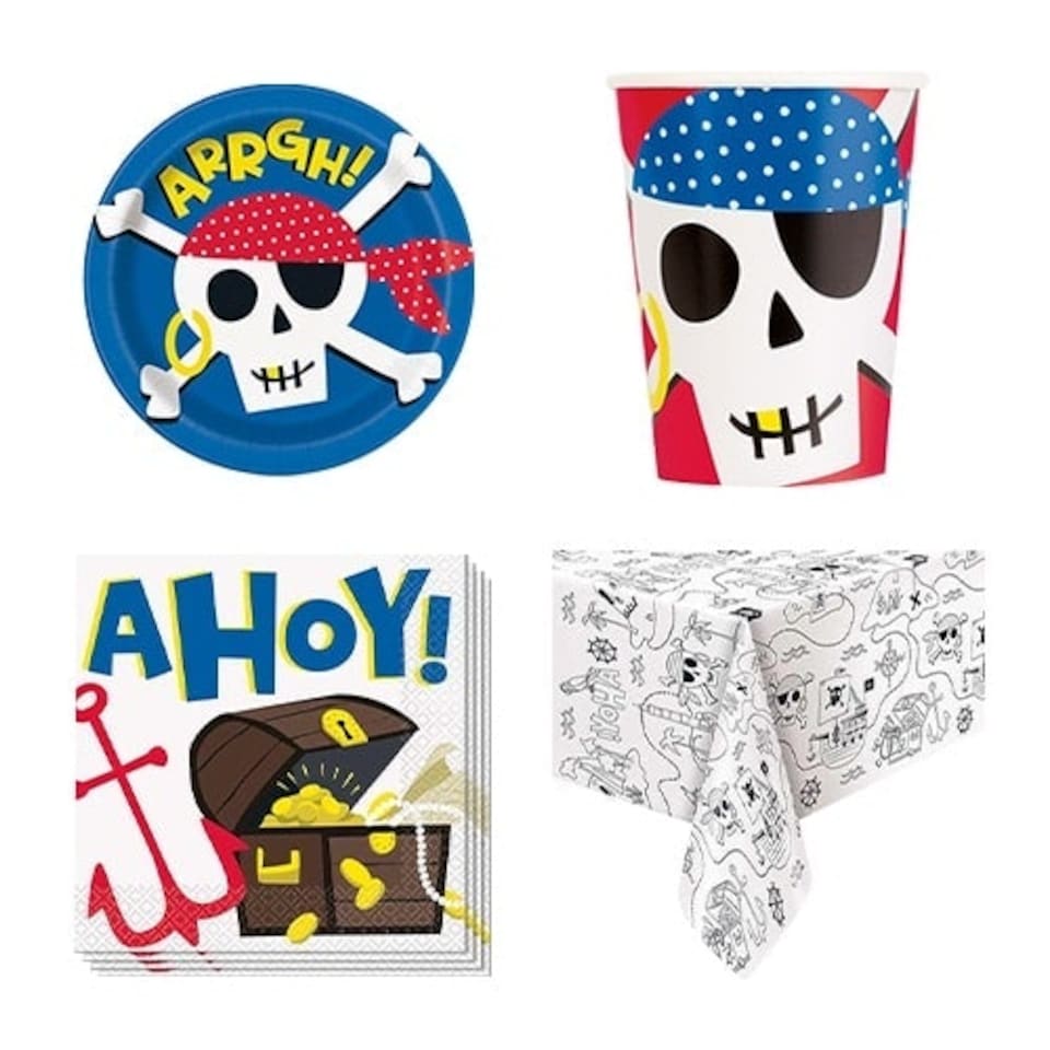 Ahoy Pirate 8 Person Value Party Pack