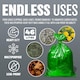 image 4 of Pack Of 50 Bin Liners Garden Rubbish Versatile Heavy Duty Refuse Sacks