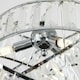image 1 of ValueLights Modern 3 Way Chrome And Clear Acrylic Jewel Ring Pendant Ceiling Light | Chrome