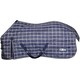 image 1 of Saxon Standard-Neck Plaid Midweight Horse Stable Rug - Navy/White - 6´ 3"