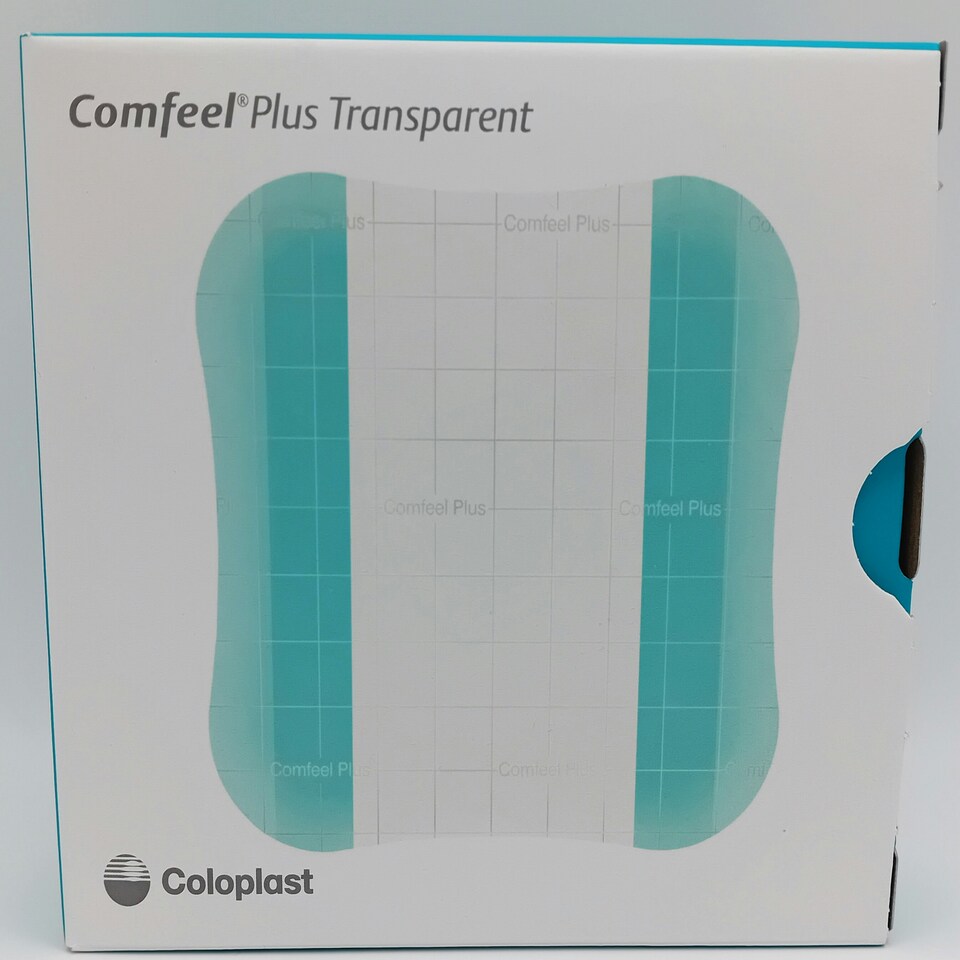 image 1 of Comfeel Plus Transparent 10cm x 10cm Hydrocolloid Dressings - Box of 10