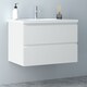image 5 of AICA 800mm Wall Mounted Bathroom Vanity Unit With Ceramic Basin,2 Soft Close Drawers for Storage,Anthracite,Flat packed