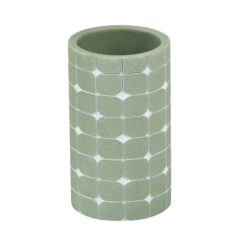 image 1 of Showerdrape Mosaica Pistachio Green Tumbler