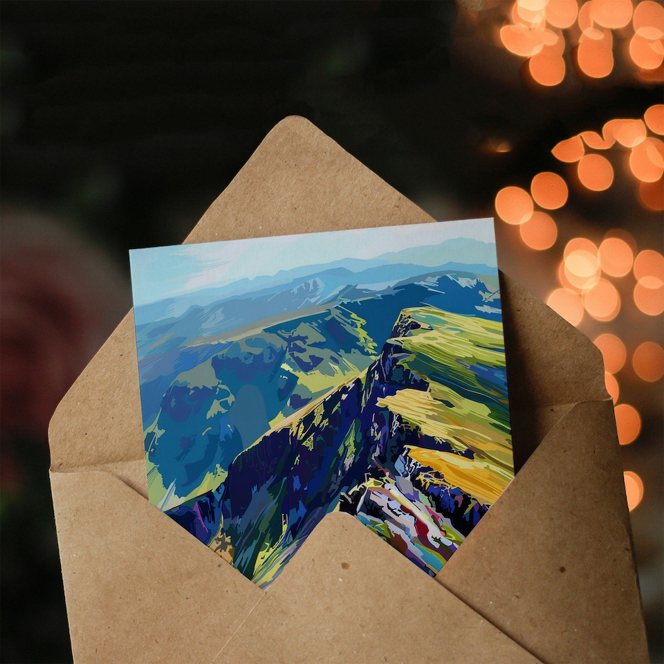 image 1 of Cairngorm Mountains Scottish Highlands Landscape Art Card